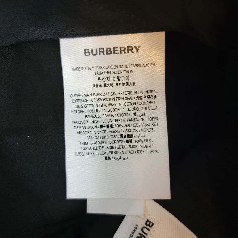 Burberry NWT Men's Classic Trousers Evening Dark Pine Green Velvet Satin…